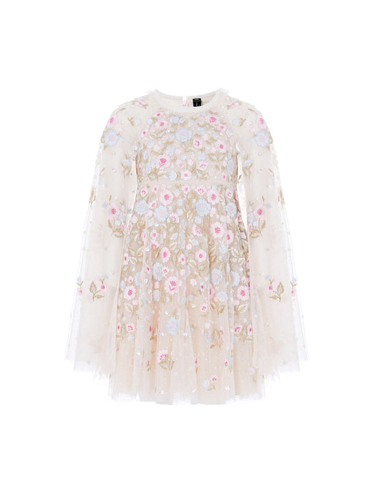 Ethereal Blooms Cape Kids Dress