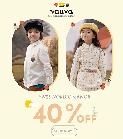My Little Korner - Vauva FW23 Nordic Manor Collection 40%OFF  Mobile Banner