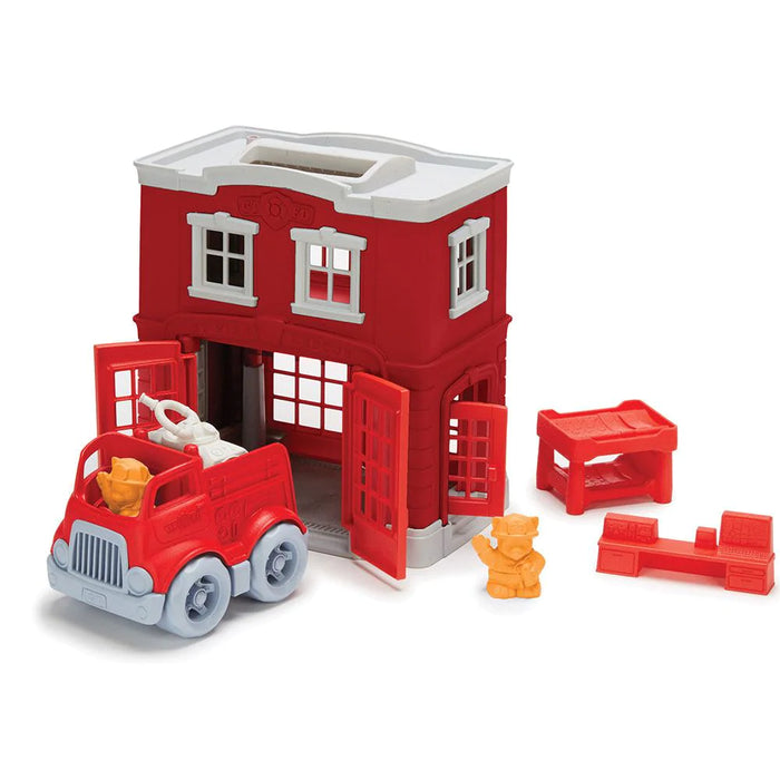 Green Toys - Fire Station Playset - My Little Korner
