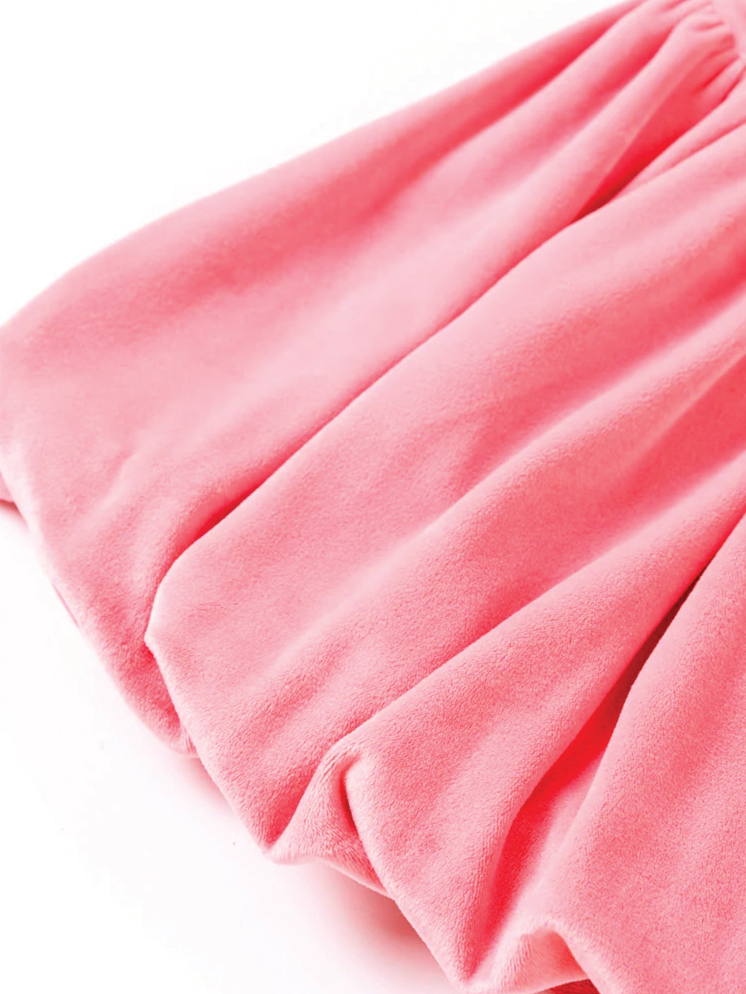 Girls Leisure Velvet Pink Skirt