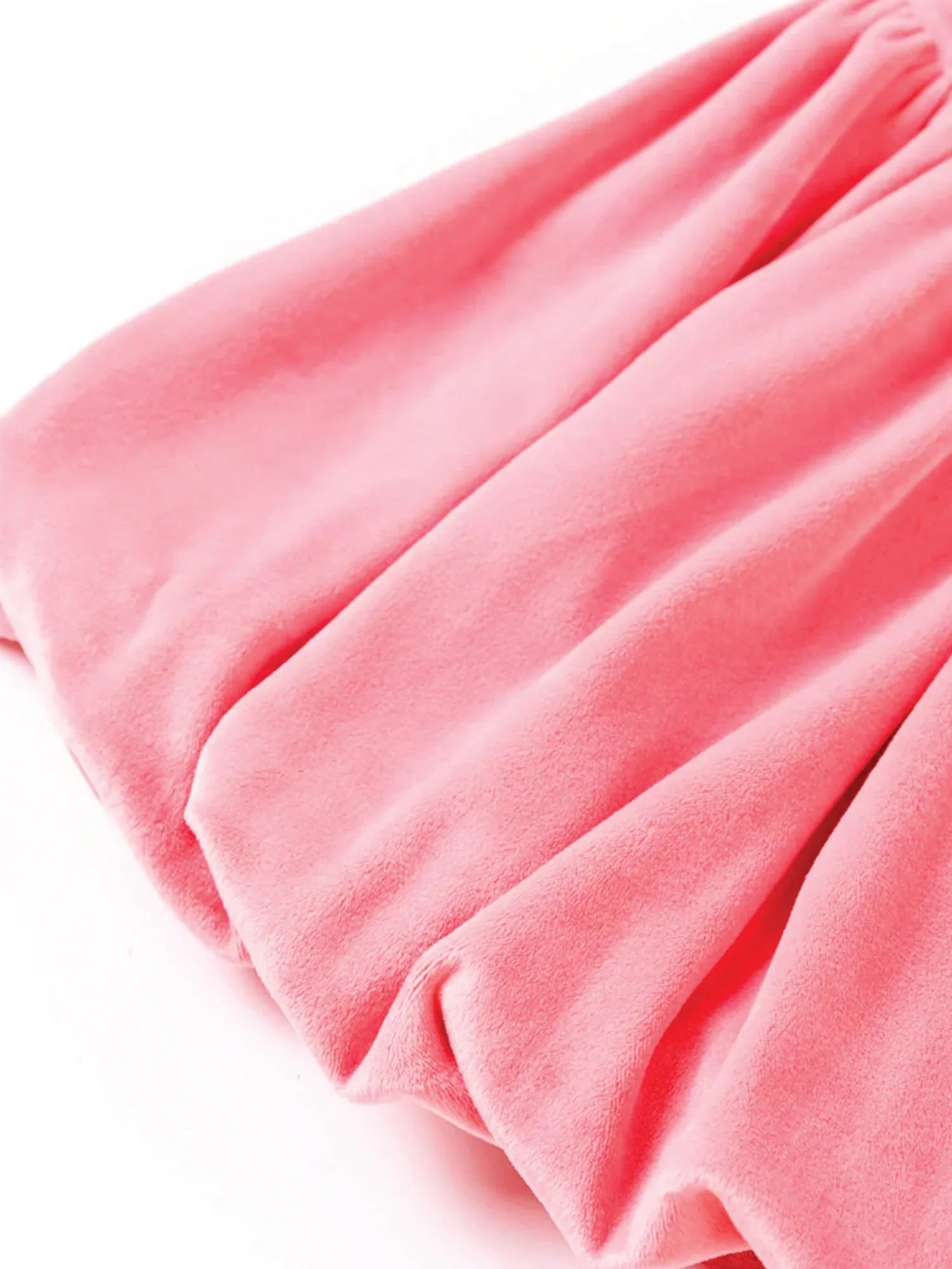 Girls Leisure Velvet Pink Skirt