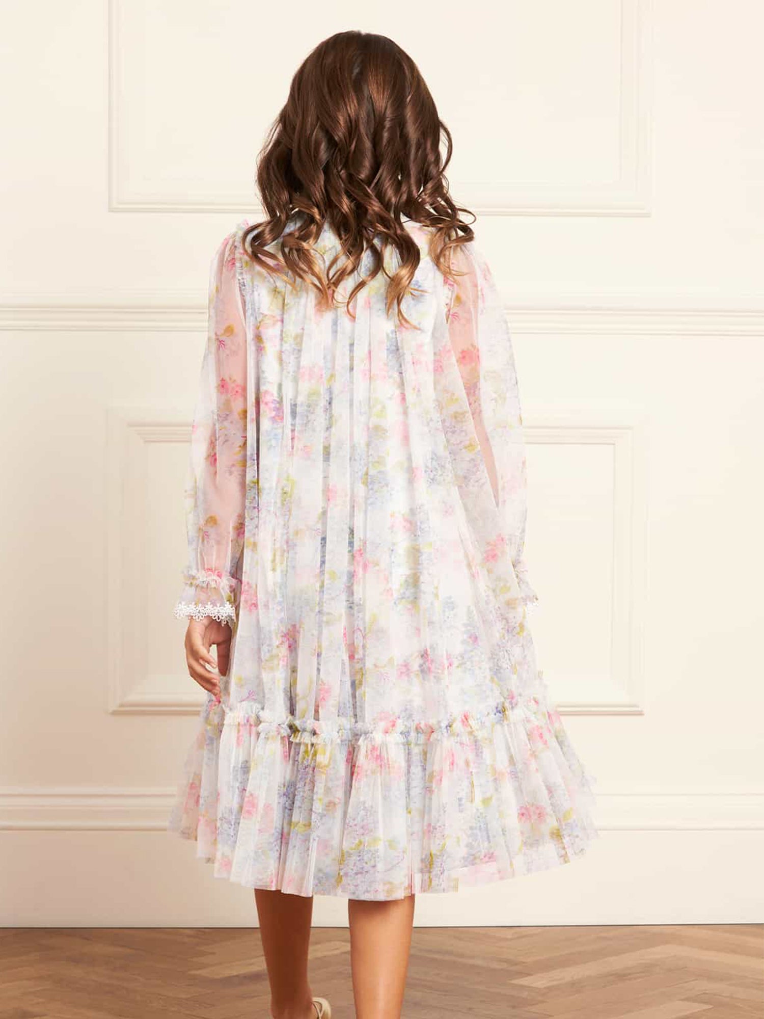 Hydrangea Long Sleeve Kids Dress