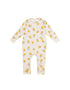 Lemon Print Long Sleeve Sleepsuit (GOTS)