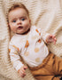 Big Dots Longsleeve Wrap Bodysuit (GOTS)