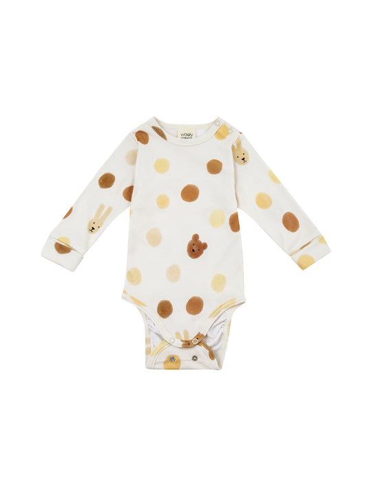 Big Dots Longsleeve Bodysuit (GOTS)