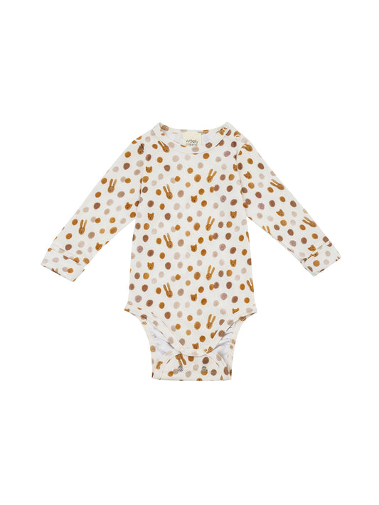 Small Dots Longsleeve Bodysuit (GOTS)
