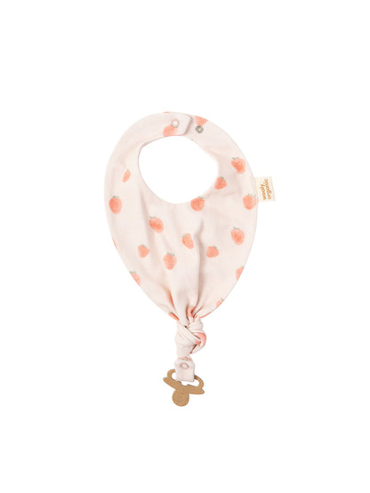 Bib With Pacifier Clip (GOTS)