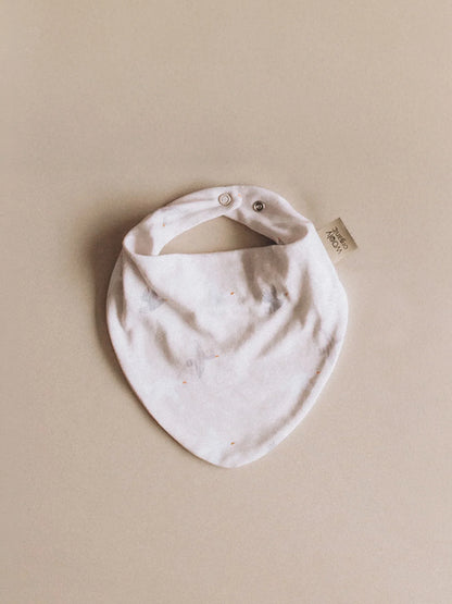 Bird Print Bandana Bib (GOTS)