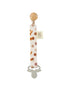 Speckled Pacifier Clip with Wooden Clasp