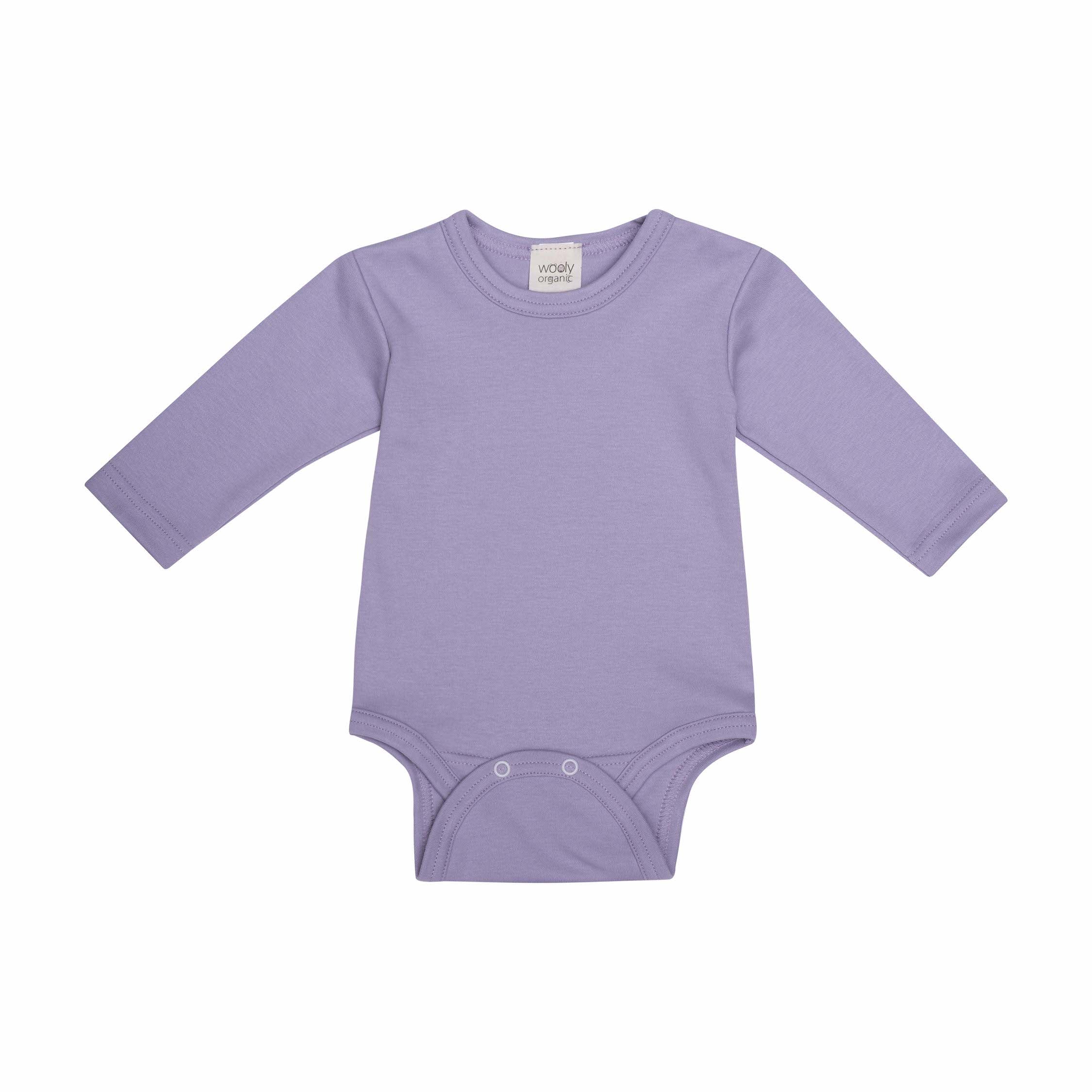 Wooly Organic Wooly Organic - Long Sleeve Bodysuit (Purple) Bodysuit