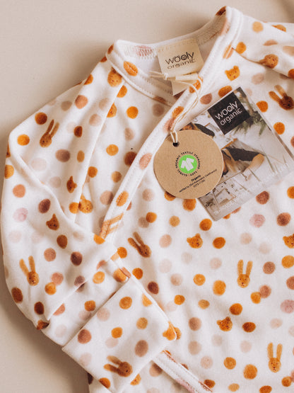Small Dots Wrap Sleepsuit (GOTS)