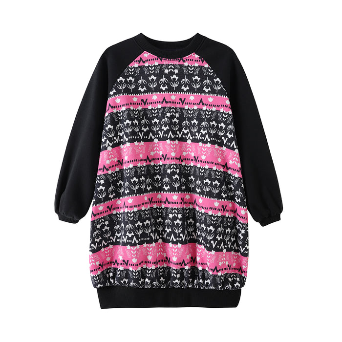 Vauva FW23 - Girls Organic Cotton Long Sweatshirt (Black)