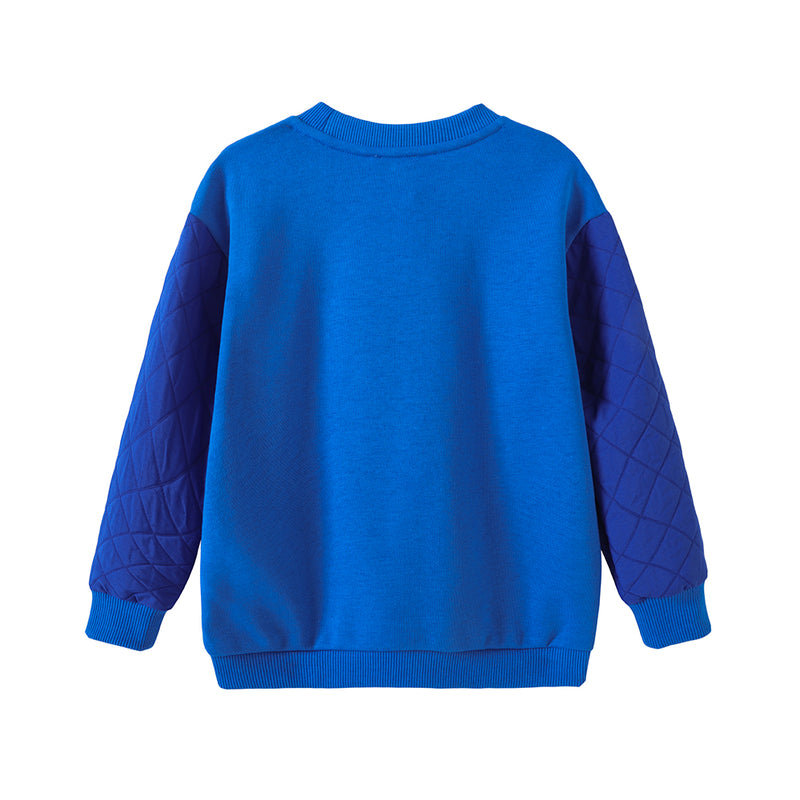 Vauva FW23 - Girls Organic Cotton Sweater (Blue) - My Little Korner