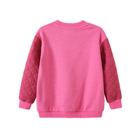 Vauva FW23 - Girls Organic Cotton Sweater (Rose Pink) - My Little Korner