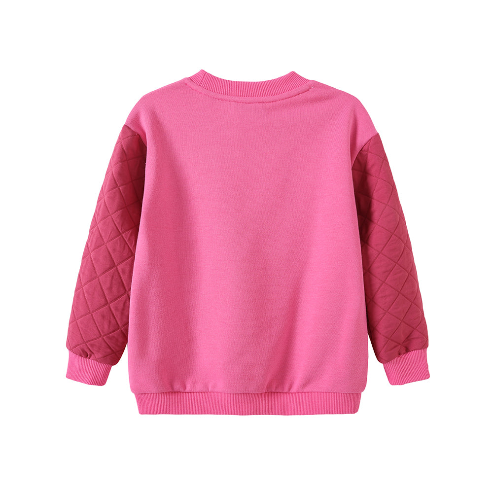 VAUVA Vauva FW23 - Girls Organic Cotton Sweater (Rose Pink) Sweatshirt