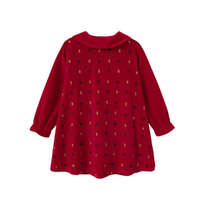 VAUVA Vauva FW23 - Girls Corduroy Long Sleeve Dress Dress