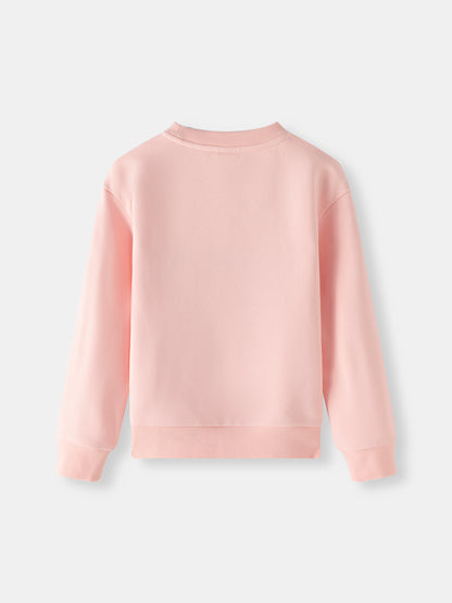 Girls Bloom Together Embroidered Sweatshirt