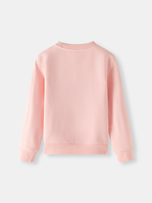 Girls Bloom Together Embroidered Sweatshirt