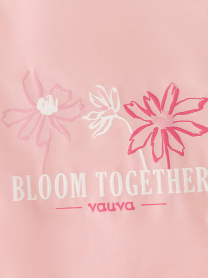 Girls Bloom Together Hooded Windbreaker