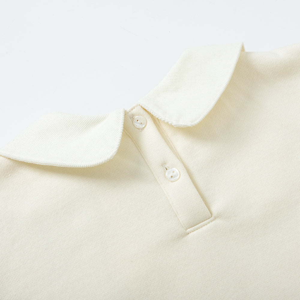 Vauva FW23 - Girls Heart Logo Printed Sweatshirt (White) - My Little Korner