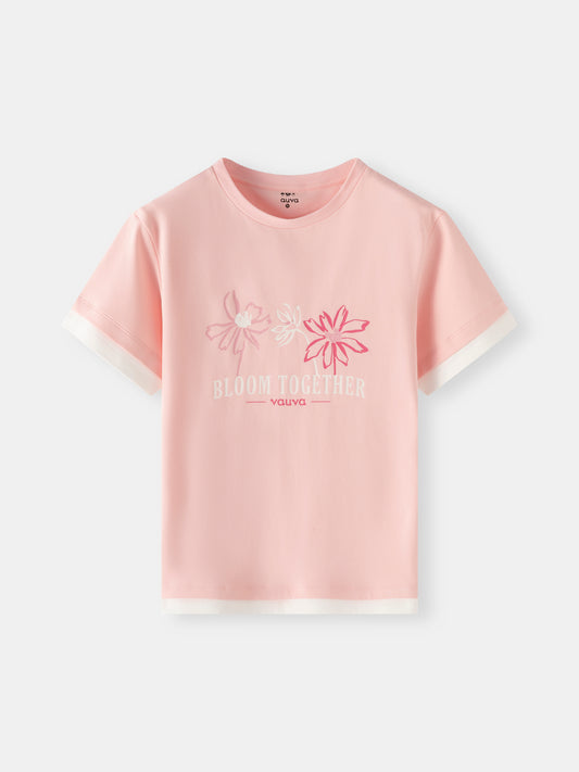 Bloom Together Layered Graphic T-Shirt
