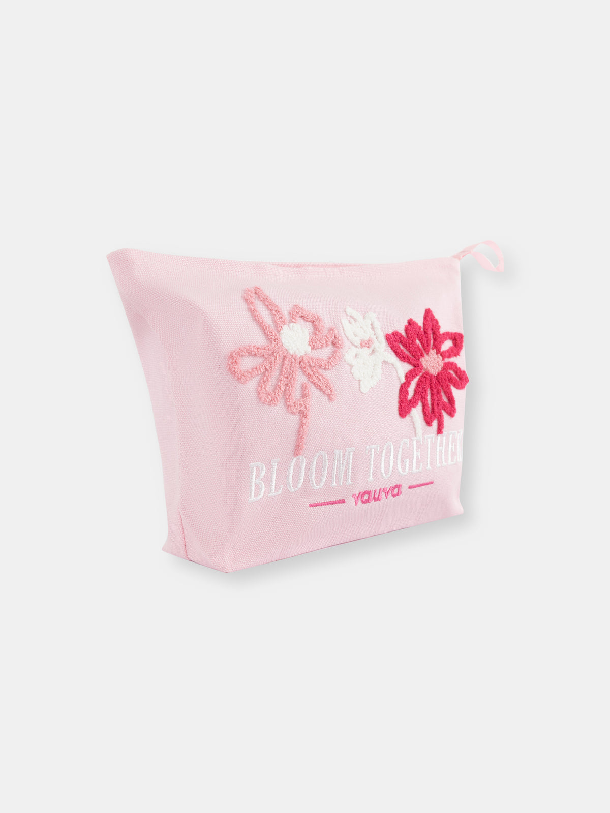 Bloom Together Embroidered Pouch