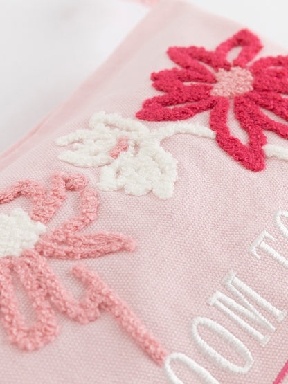 Bloom Together Embroidered Pouch