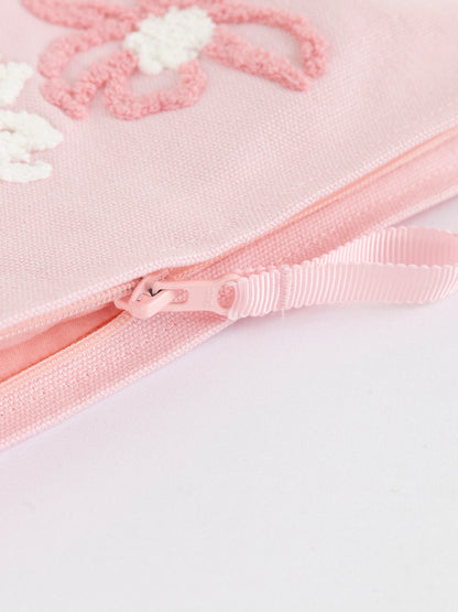 Bloom Together Embroidered Pouch