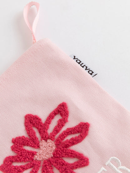 Bloom Together Embroidered Pouch
