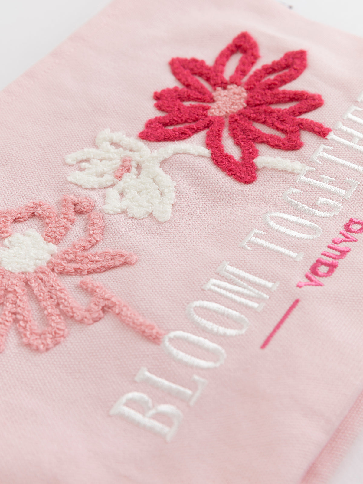 Bloom Together Embroidered Pouch