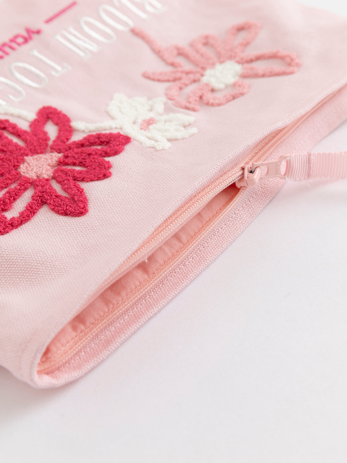 Bloom Together Embroidered Pouch