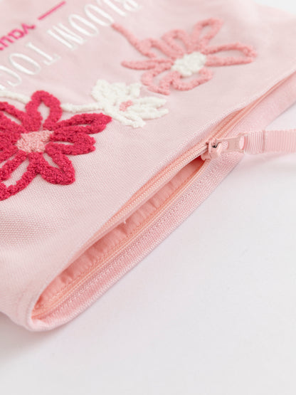 Bloom Together Embroidered Pouch