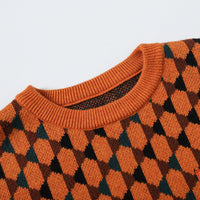 Vauva FW23 - Boys Cotton Long Sleeve Pocket Crewneck Sweatshirt (Orange) - My Little Korner