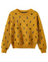 VAUVA Vauva FW23 - Boys Embroidered Cotton Pullover (Yellow)