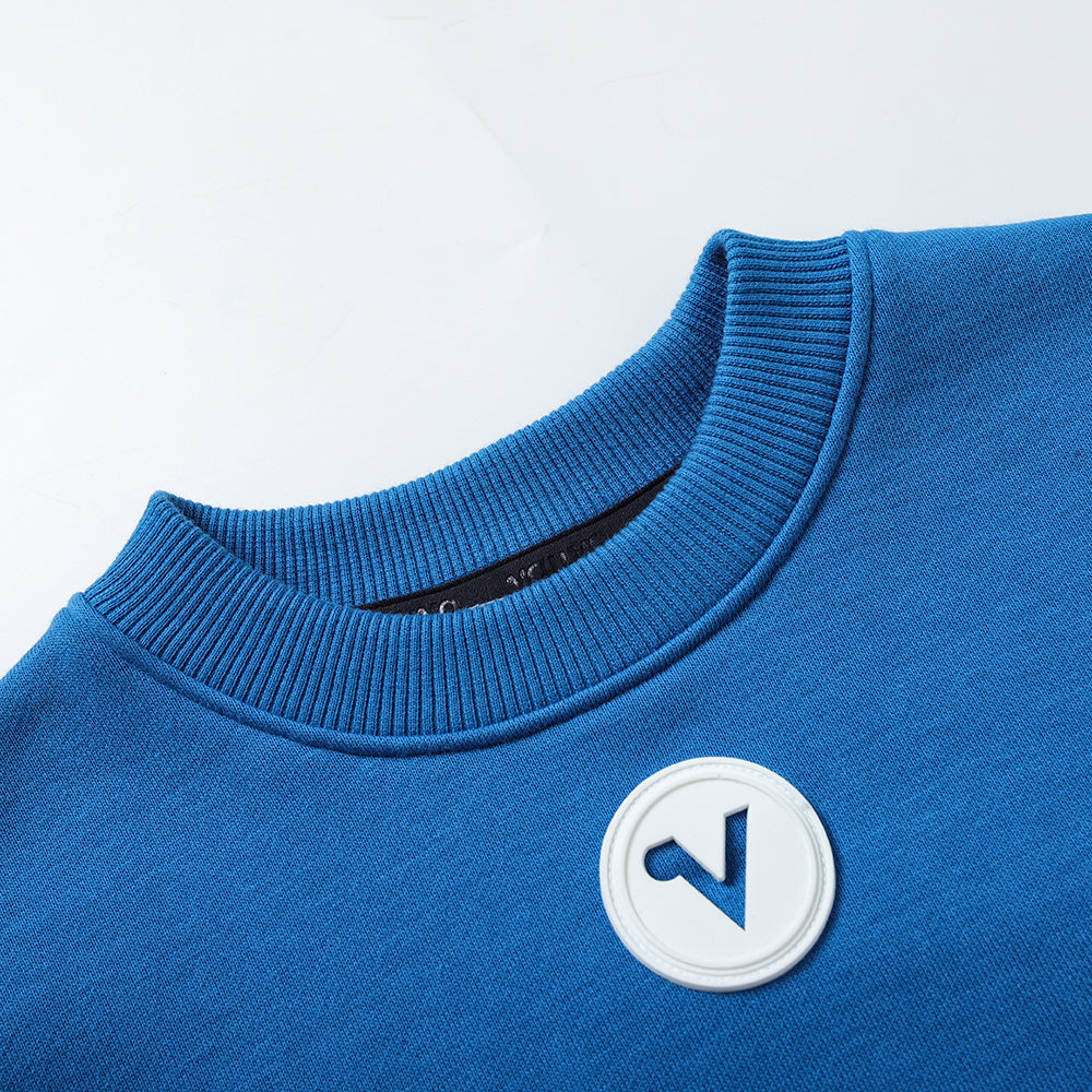 VAUVA Vauva FW23 - Boys Simple Color Block Sweatshirt (Blue) Sweatshirt