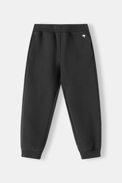 Kids Embroidered Mushroom Fleece Jogger Sweatpants