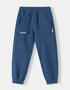 Kids Quilted Pocket Logo Embroidered Fleece Sweatpants