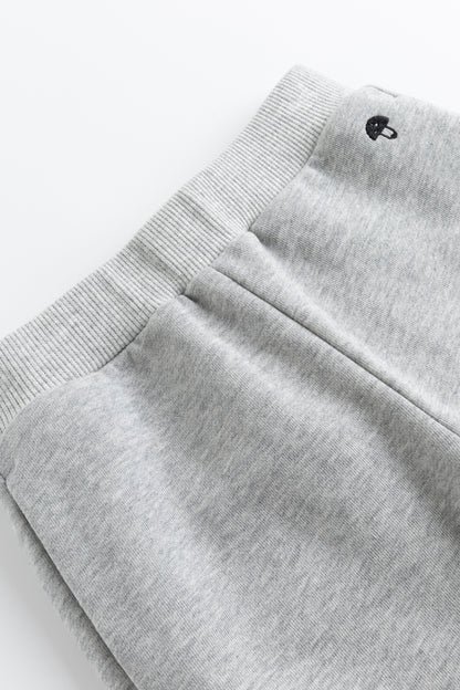 Kids Embroidered Mushroom Fleece Jogger Sweatpants