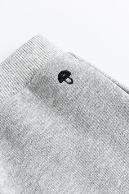 Kids Embroidered Mushroom Fleece Jogger Sweatpants