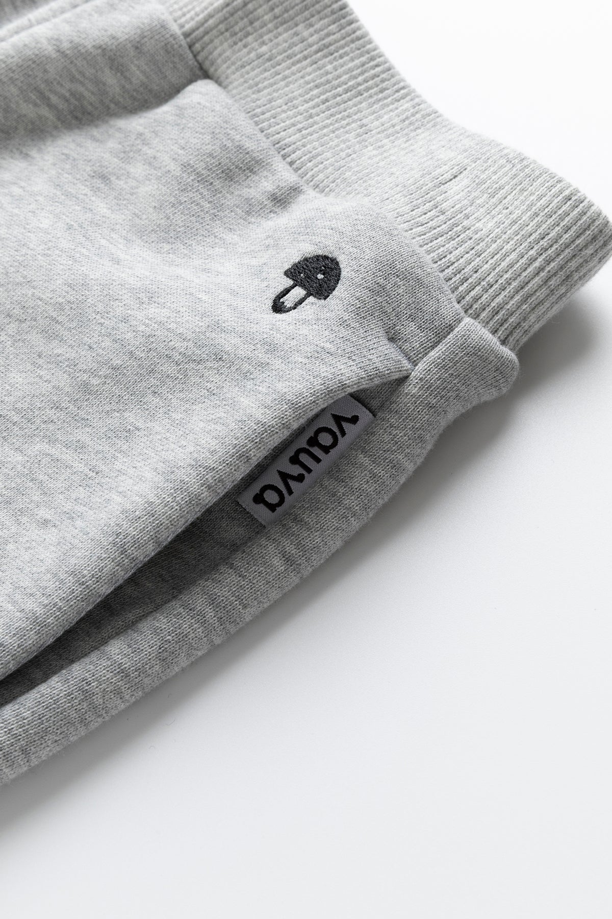 Kids Embroidered Mushroom Fleece Jogger Sweatpants