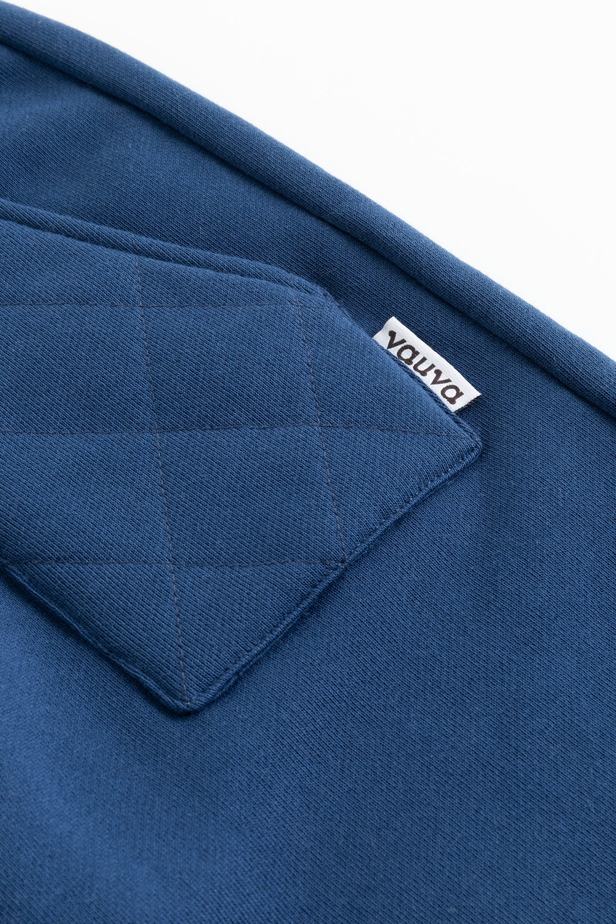 Kids Quilted Pocket Logo Embroidered Fleece Sweatpants