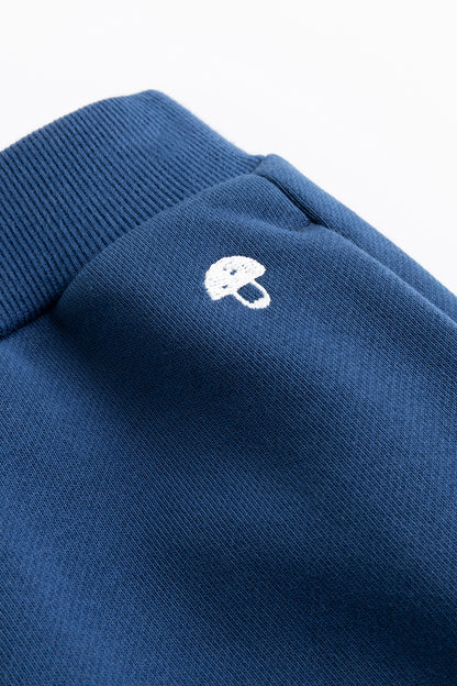 Kids Embroidered Mushroom Fleece Jogger Sweatpants