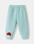 Baby Chenille Mushroom Patch Fleece Jogger Sweatpants