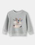 Kids Pinecone Floral Graphic Fleece Sweatshirt
