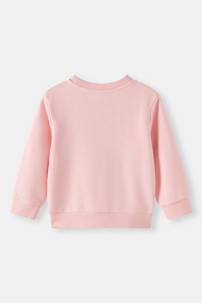 Kids Pinecone Floral Graphic Fleece Sweatshirt