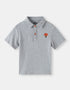 Kids Embroidered Mushroom Short Sleeve Polo Shirt