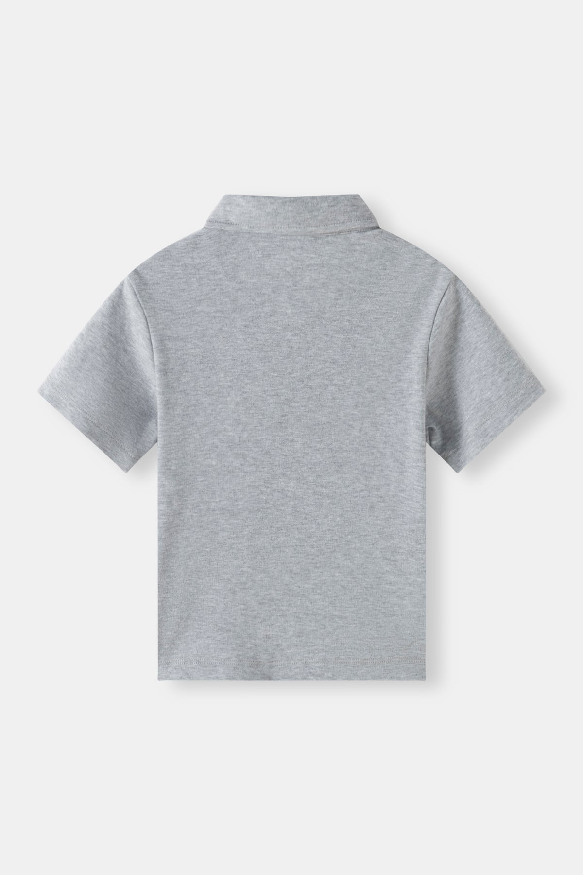 Kids Embroidered Mushroom Short Sleeve Polo Shirt
