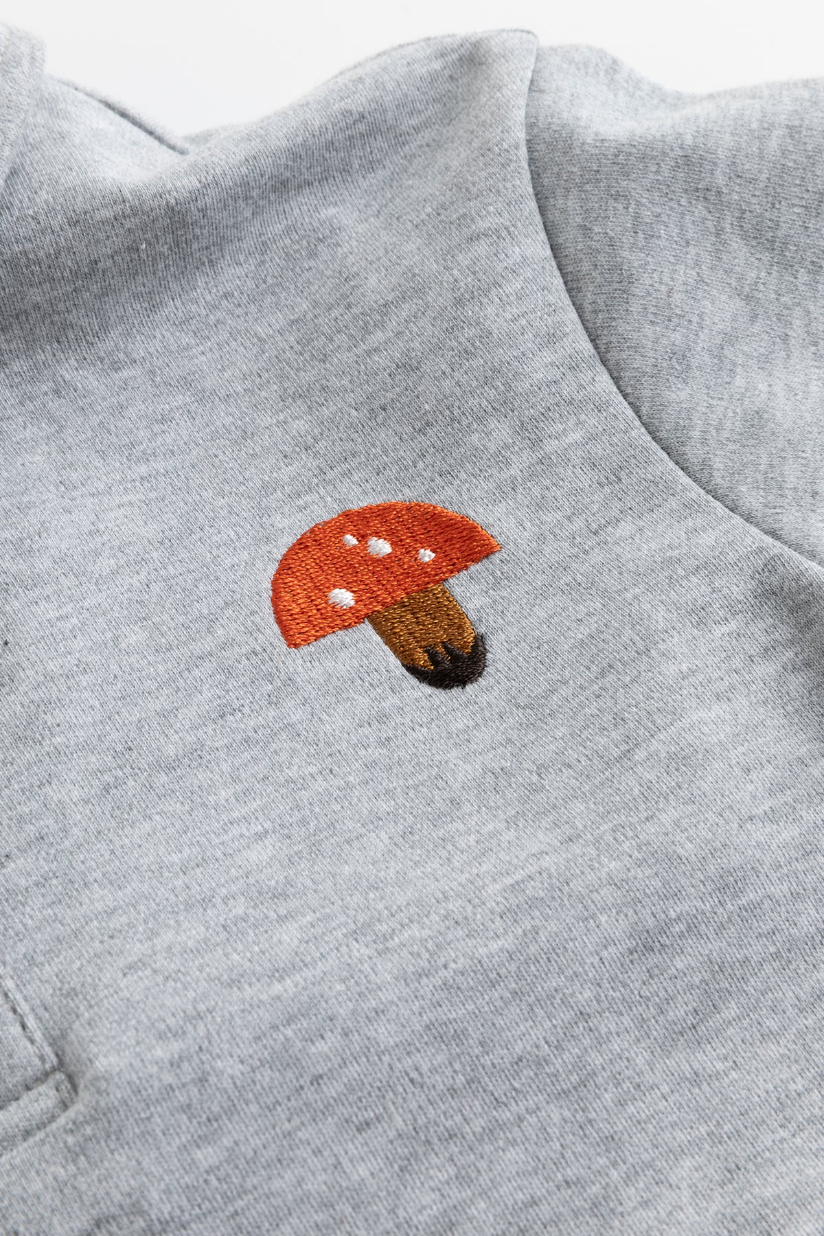 Kids Embroidered Mushroom Short Sleeve Polo Shirt
