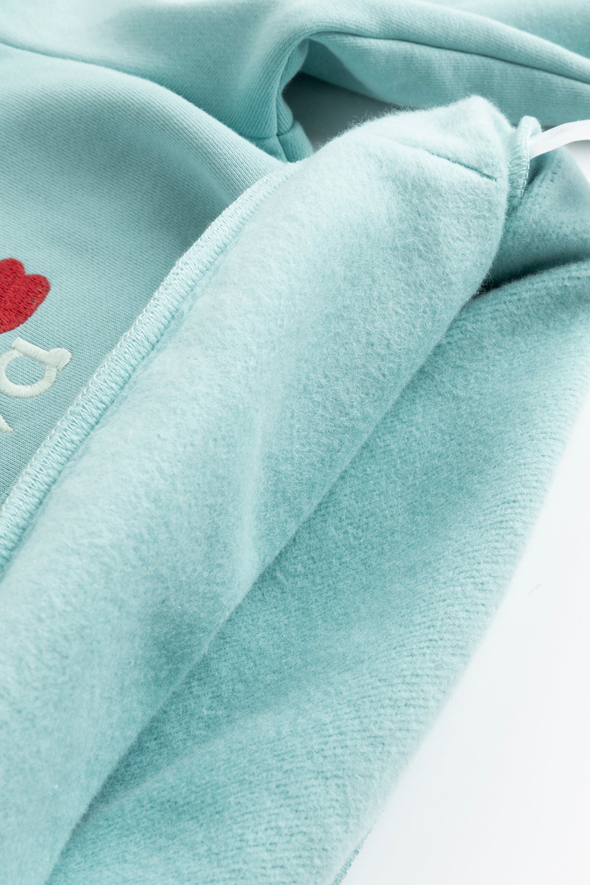 Kids Floral Embroidered Fleece Pullover Hoodie