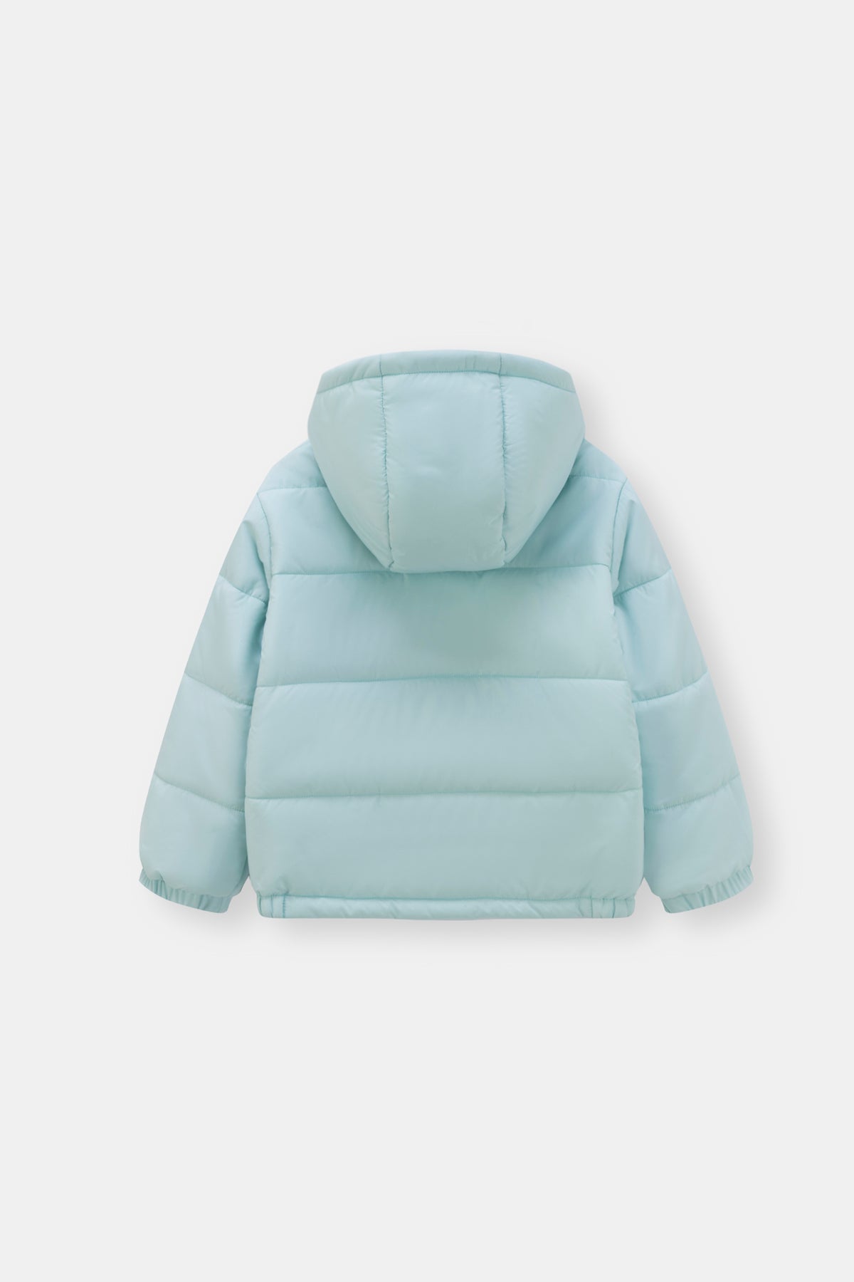 Kids Embroidered Cloud Hooded Down Jacket